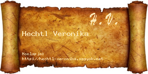 Hechtl Veronika névjegykártya